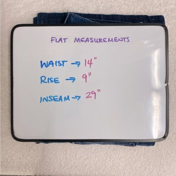 7 For All Mankind Ginger Blue Med Wash Mid Rise Wide Leg Flare Leg Jeans 27 - Picture 6 of 15